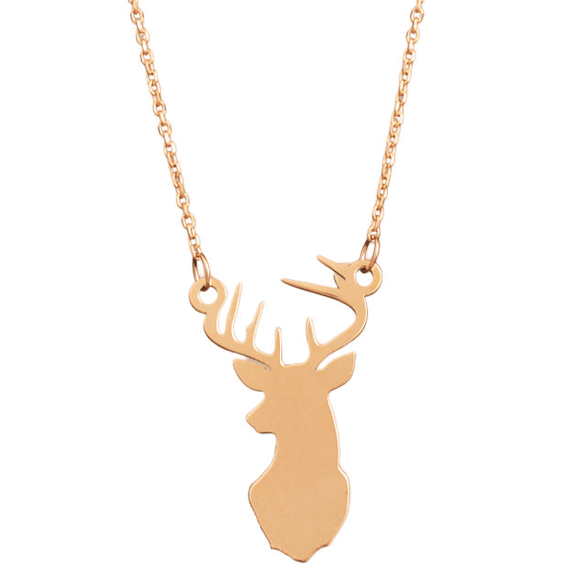 گردنبند طلا زنانه طرح گوزن شوکا قو طلایی کد P025782 گردنبند طلا زنانه طرح گوزن شوکا قو طلایی کد P025782