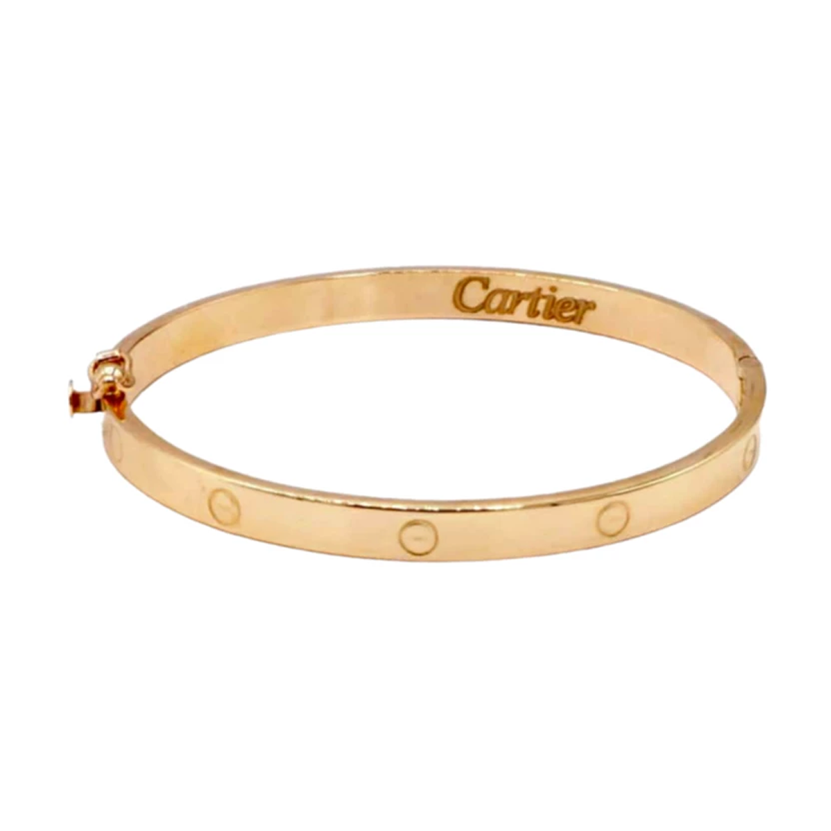 دستبند طلا زنانه النگویی طرح پیچ شریف زاده کد 57016