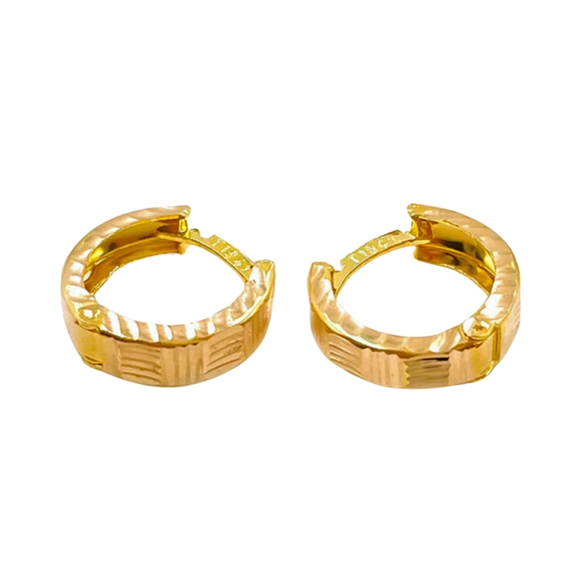 گوشواره طلا زنانه طرح امگا کد 66342 گوشواره طلا زنانه طرح امگا کد 66342